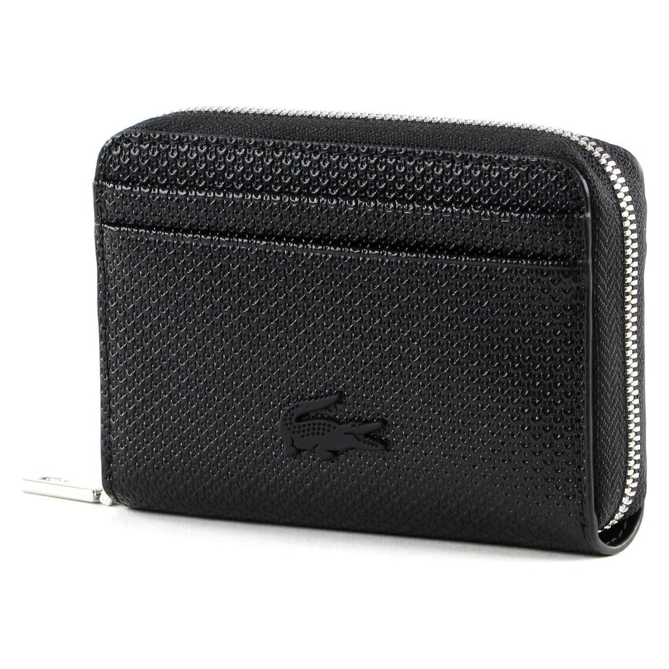 Lacoste, Damen, Portemonnaie, Chantaco Classics Zip Coin Wallet, Schwarz
