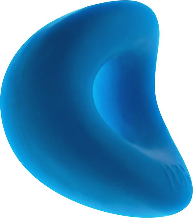 Actual product image Hünkyjunk Form - Curvy Cockring - Teal Ice