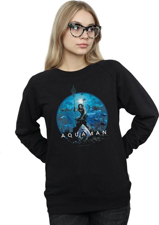Produktbild Aquaman Circle Poster Sweatshirt (L)