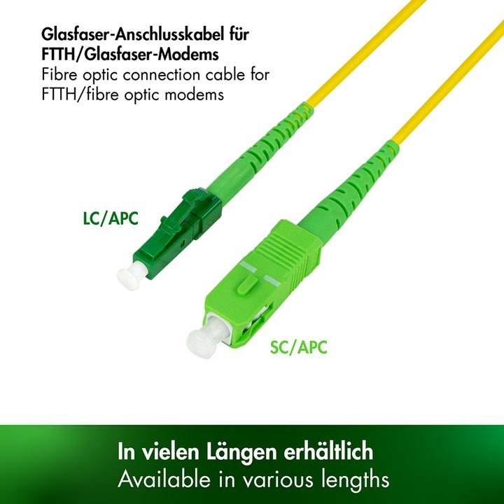 Produktbild LogiLink LWL Patchkabel, SC-Stecker (UTP, CAT6, 15 m)
