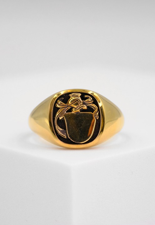Immagine prodotto Muau Anello con stemma (58, Oro 750/18 K)