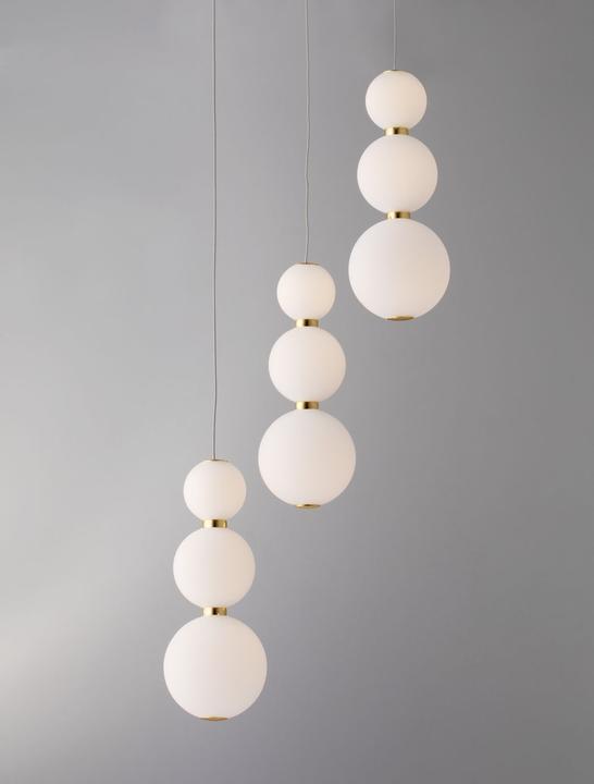 Actual product image Nova Luce PERLA LED pendant light gold 23W warm white 150x31cm dimmable 9695242
