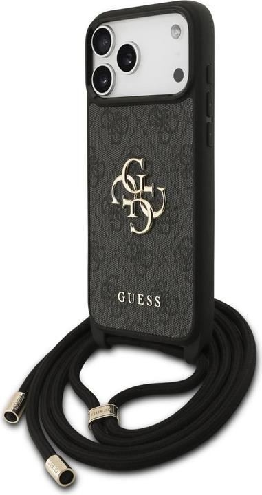 Productafbeelding Guess Etui 4G Big Logo Cord Stap Crossbody do iPhone 17 Pro Max czarny (Apple iPhone 17 Pro Max)