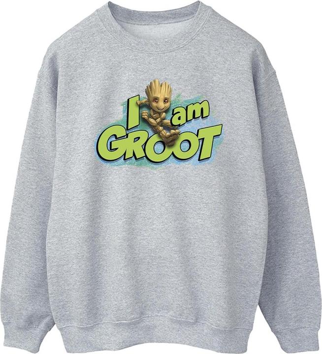 Image du produit - Sweat GUARDIANS OF THE GALAXY AM GROOT JUMPING - Homme (S)