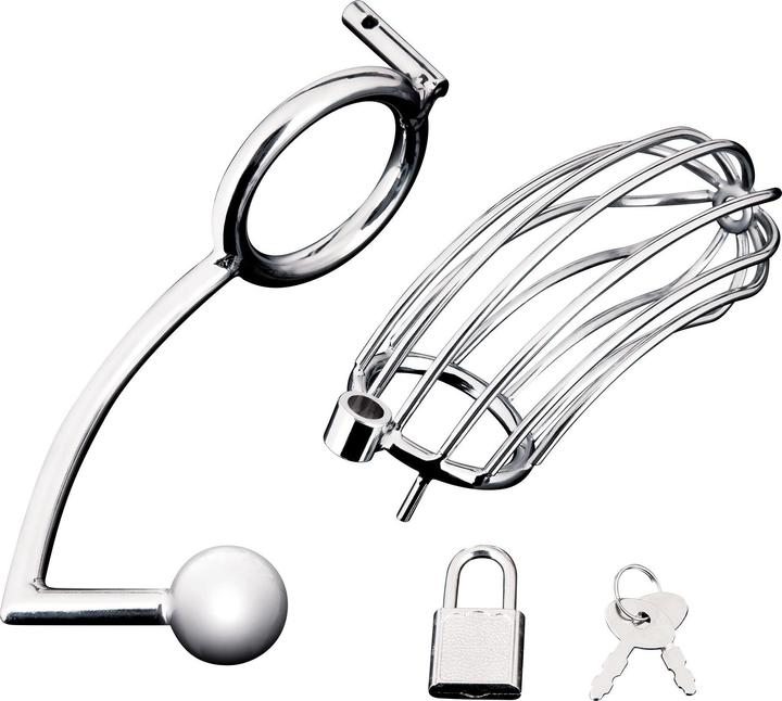 Productafbeelding Blue Line C&B GEAR Cock Cage met Anaal Stimulator