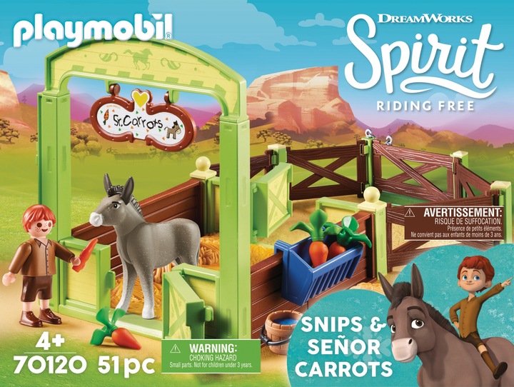 Actual product image Playmobil Horsebox Snips Mr Carrot (70120, Playmobil Spirit)