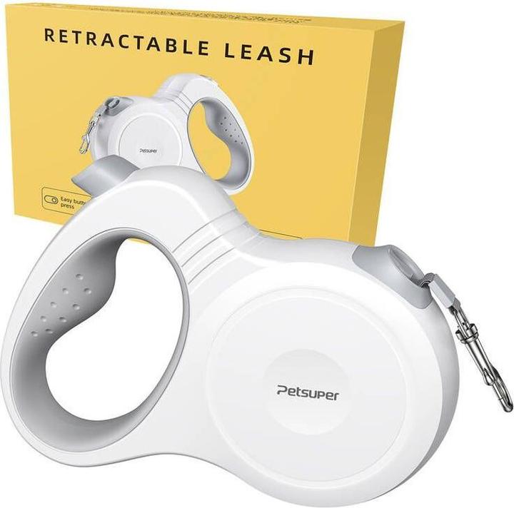 Actual product image Petsuper Dog Automatic Retractable Leash 5m (white) (Dog, Walks)