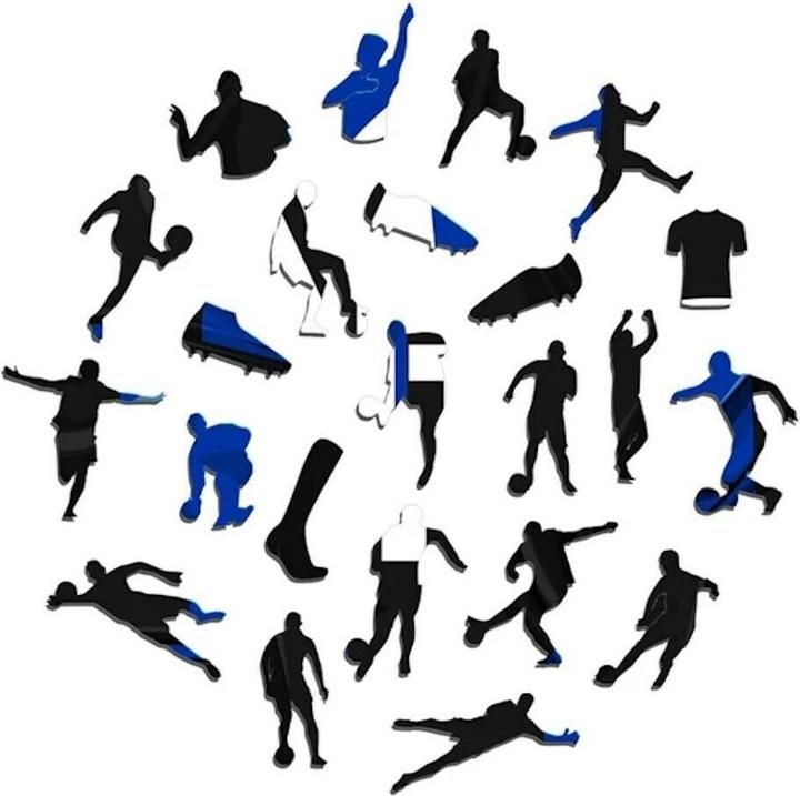 Actual product image Iconic FC Inter Milan - Jersey - Wooden Puzzle Size S (150 pieces) (150 pieces)