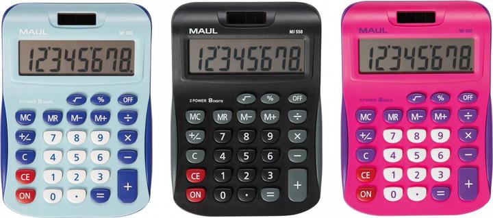 Actual product image Maul Calculator MJ550 Junior Pink (Solar cells)