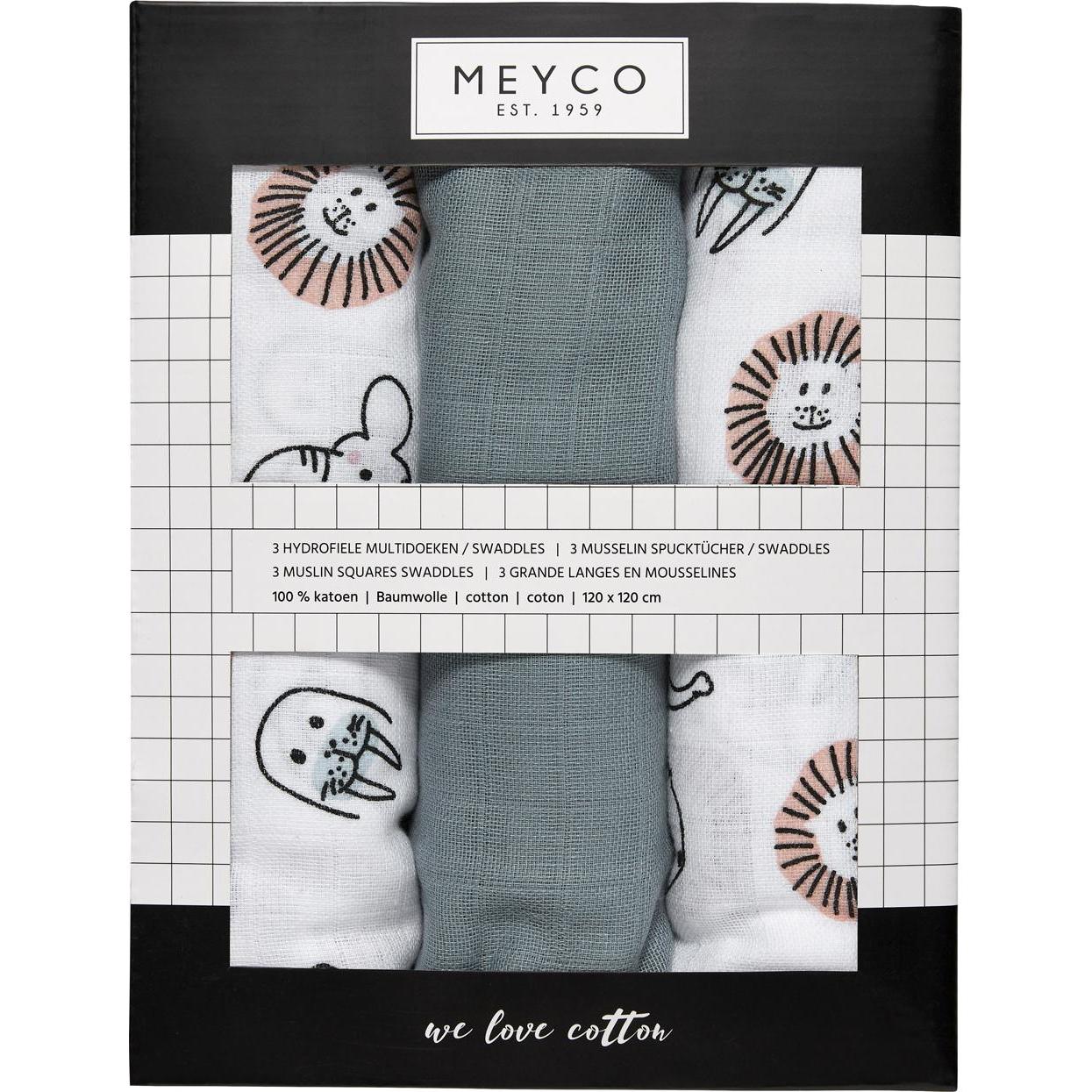 Meyco, Pucktuch + Nuscheli, Swaddle (120 cm, 120 cm)