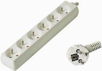Actual product image PremiumCord PP6-02 power extension 6 AC outlet(s) White (6x, 2 m)