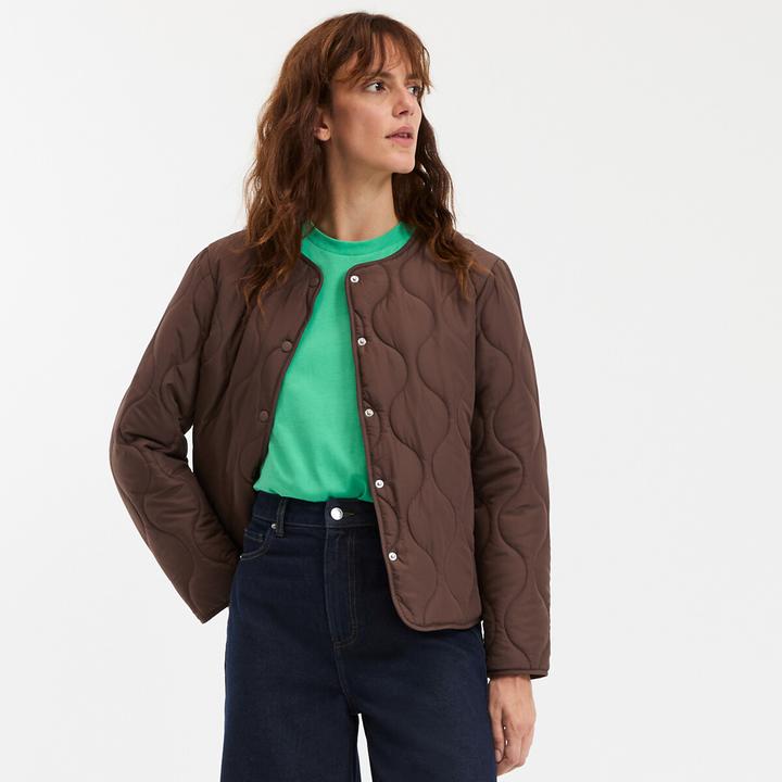 Produktbild La Redoute Collections Light-Steppjacke mit Druckknöpfen (48)