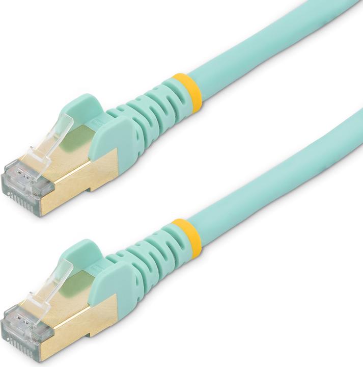 Image du produit StarTech Câble de brassage Cat6a 2m Aqua (STP, CAT6a, 2 m)