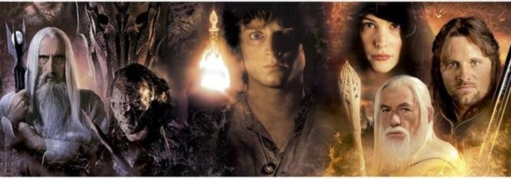 Actual product image Clementoni LE SEIGNEUR DES ANNEAUX - Scènes - Puzzle Panorama 1000P (1000 pieces)