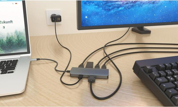 Produktbild Icy Box IB-DK4022a-CPD (USB-C, 6 Ports)