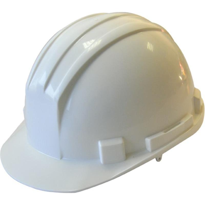 Ironside, Copricapo + Casco, Elmetto di sicurezza con manopola, bianco, 1 pezzo, 341013