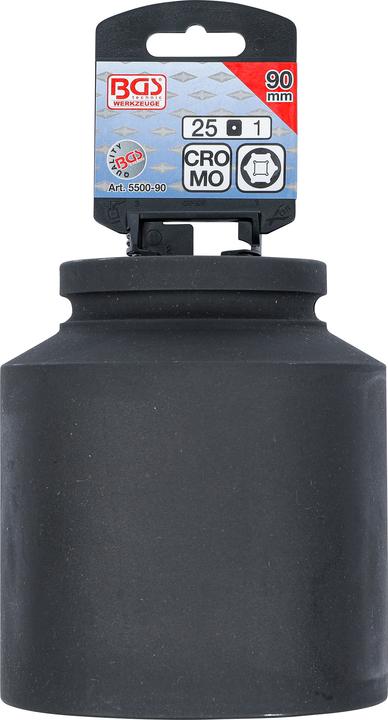 Produktbild BGS Kraft-Steckschlüssel-Einsatz Sechskant, tief Antrieb Innenvierkant 25 mm (1") SW 90 mm (90 mm)