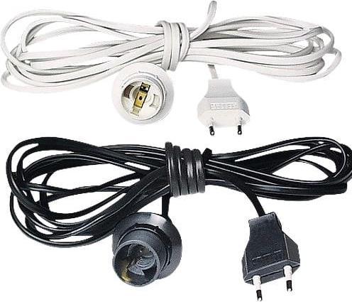Produktbild Bendler 36423800.0014.0024x Leuchtenpendel E14 weiss 3,7m mit Stecker