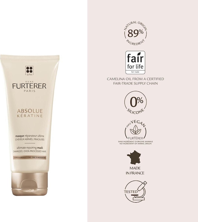 Image du produit Rene Furterer Absolue Kératine Masque réparateur (100 ml)