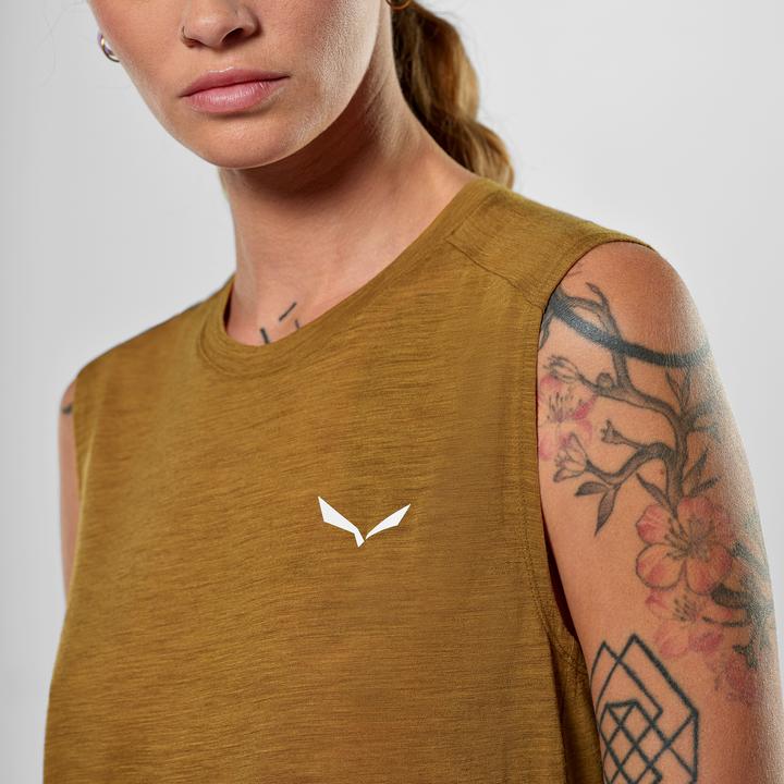 Actual product image Salewa Eagle Minilogo Merino Tank Top Da (46, L)