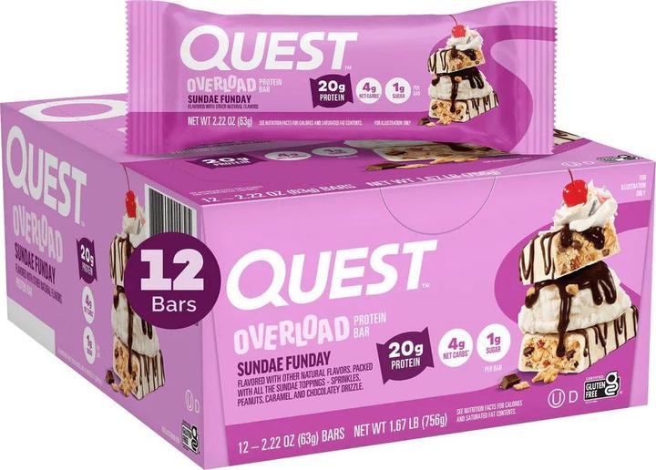 Image du produit Quest Nutrition Overload Bars (732 g, 12 pcs)
