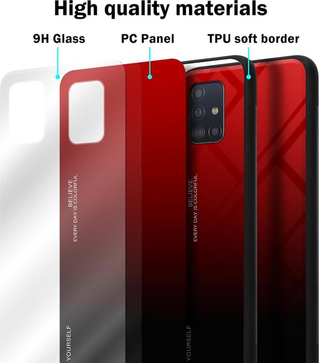 Actual product image Cadorabo TPU 2 colors glass cover (Samsung Galaxy M40s)