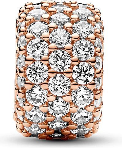 Actual product image Pandora Pavé Charm (Rose gold-plated metal alloy)