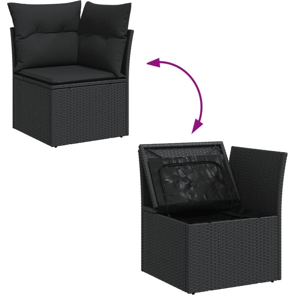 VidaXL, Gartenlounge, 10-tlg. Garten-Lounge-Set mit Kissen