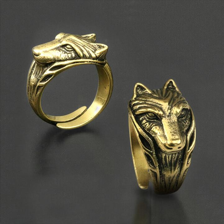 Produktbild Star Piercing Ring vergoldet Wolf (57)