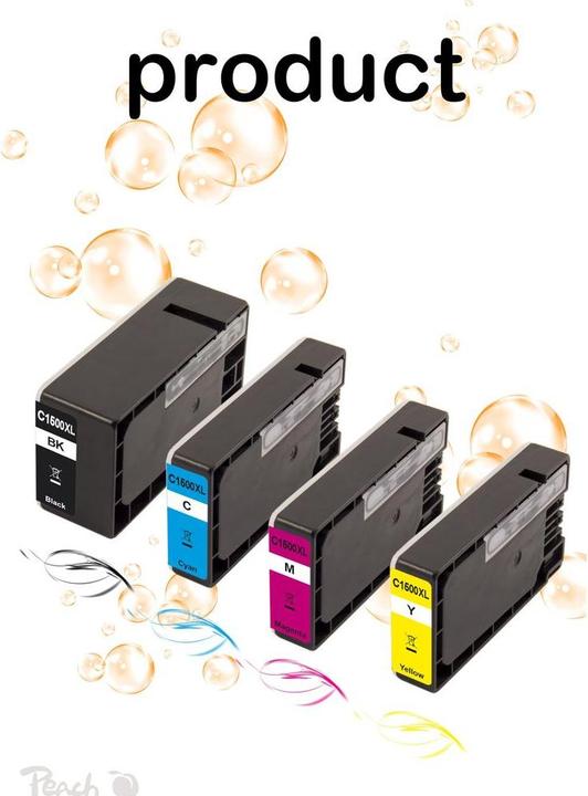 Produktbild Peach Tinte MP kompt PGI-1500 XL (BK, C, M, Y)