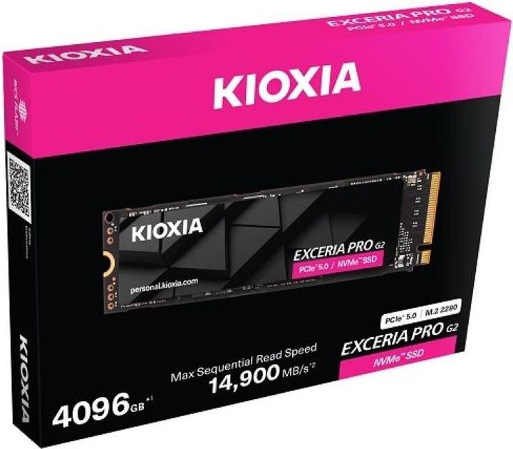 Actual product image Kioxia Exceria Pro 4tb (4000 GB, M.2, M.2 2280)