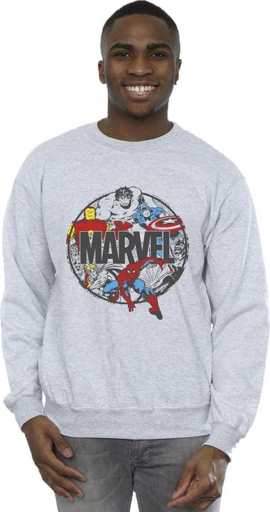 Actual product image Mens Comics Character Circle Sweatshirt (S)