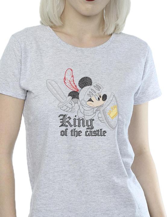 Actual product image Disney Womens/Ladies Mickey Mouse King Of The Castle Cotton T-Shirt (XXL)