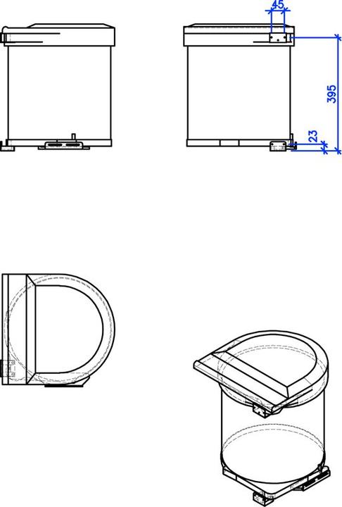 Immagine prodotto Peka Metall Ragazzo della spazzatura (40 l)