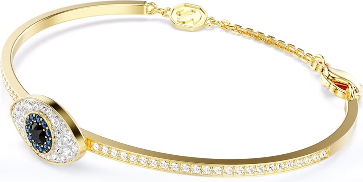 Image du produit Swarovski Symbolica Bracelet-jonc mauvais oeil bleu or (18 cm, Métal Swarovski)