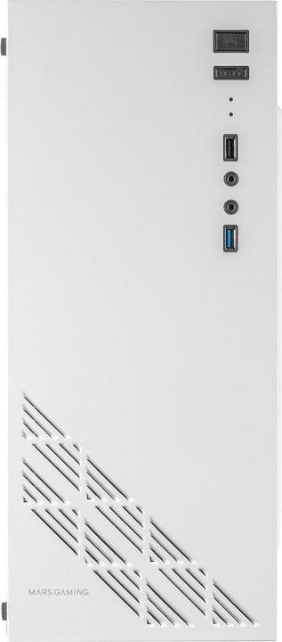 Actual product image Mars Gaming Boitier Moyen Tour Atx Mc100 RGB Avec Panneau Vitré (Blanc) (ATX, Mini-ITX, mATX)