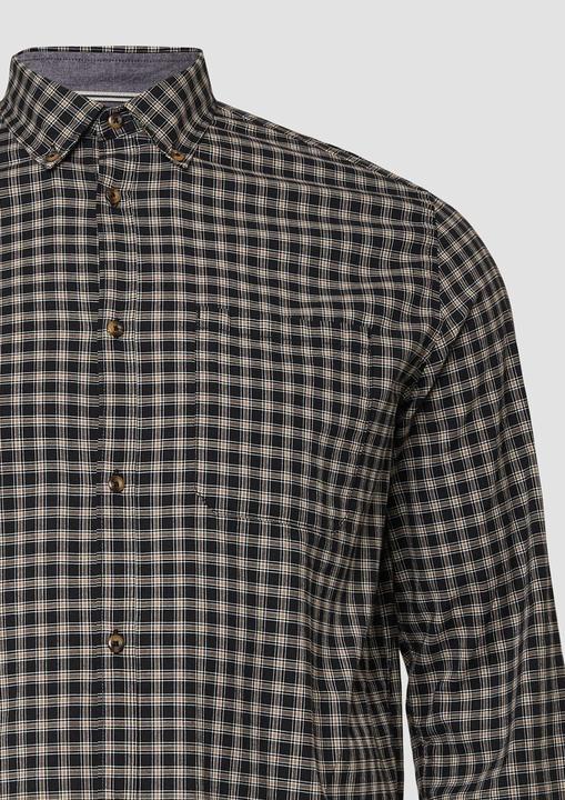 Immagine prodotto s.Oliver Hemd Regular Fit: Elastisches Button-Down-Hemd mit Karomuster (XXL)