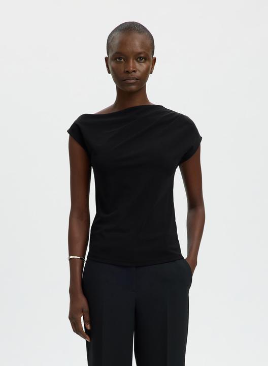 Immagine prodotto Selected Asymmetrisches Oberteil mit kurzen Ärmeln (M)