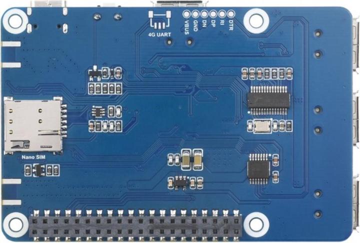 Actual product image WaveShare SIM7670G 4G LTE/GPS HAT for Raspberry Pi
