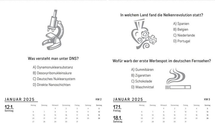 Produktbild Quizkalender 2025