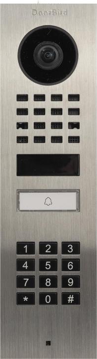 Image du produit Doorbird D1101KV Portier Vidéo IP en saillie V2A WLAN, Bluetooth® Acier inoxydable (brossé) (Bluetooth, Bluetooth Faible consommation, Ethernet, WiFi)
