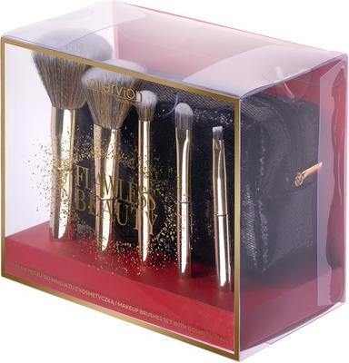 Image du produit Inter Vion Intervion Flawless Beauty Makeup Brush Set With Cosmetic Bag (Set)