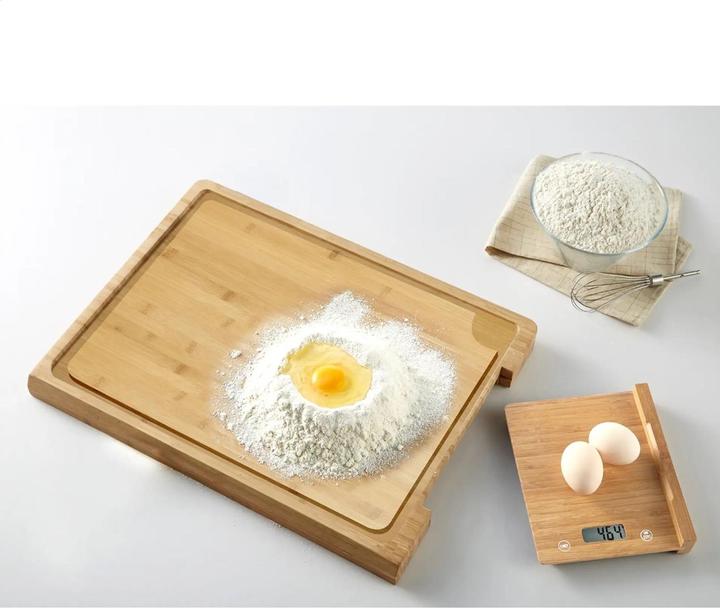 Actual product image Platinet kitchen scale + cutting board PCBZB03