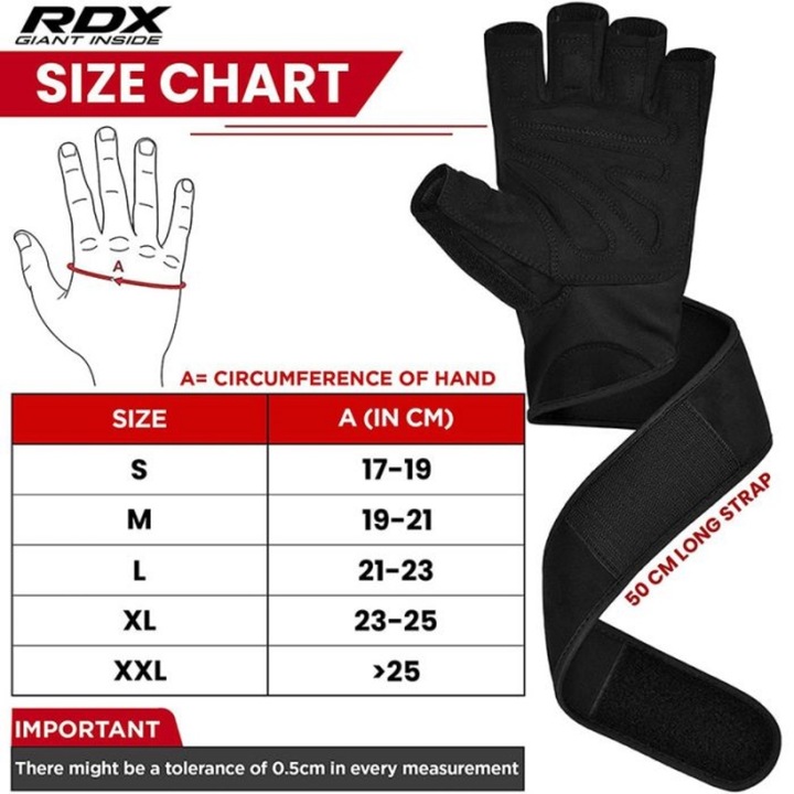 Image du produit Rdx L4 Gants de Musculation (S)