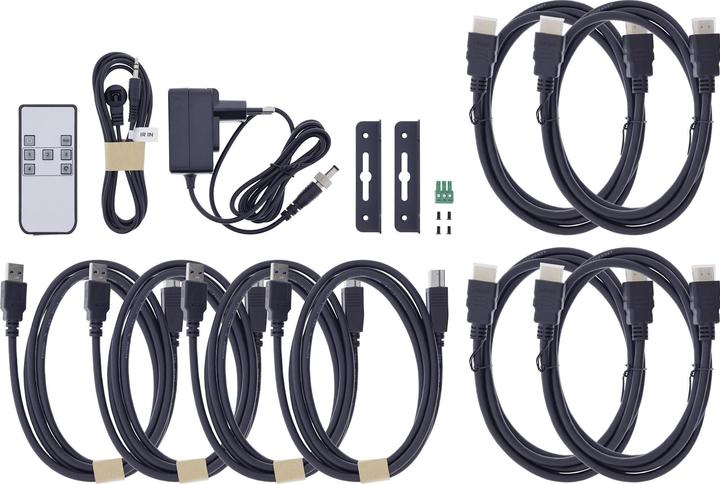 Produktbild InLine ® KVM Switch, 4-fach, HDMI, 8K@60Hz, USB 3.2, mit IR & RS-232