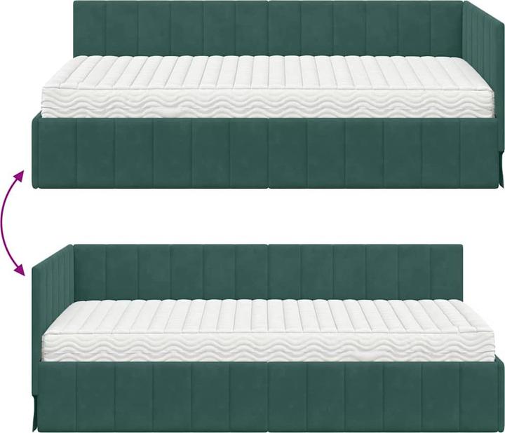 Image du produit vidaXL Eckbettgestell (100 x 200 cm)