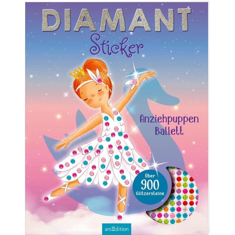 Ars Edition, Sticker, Diamantsticker Anziehpuppen – Ballett