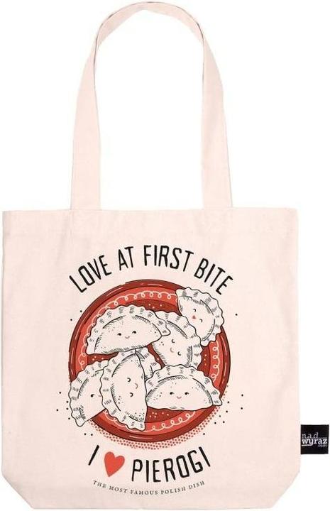 Produktbild Nadwyraz Ecru-Baumwolltasche Ich liebe Pierogi