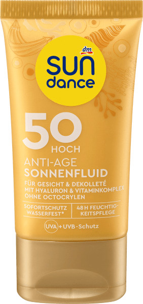 Actual product image dm Sundance Sonnenfluid Anti Age (Sun cream face, SPF 50)