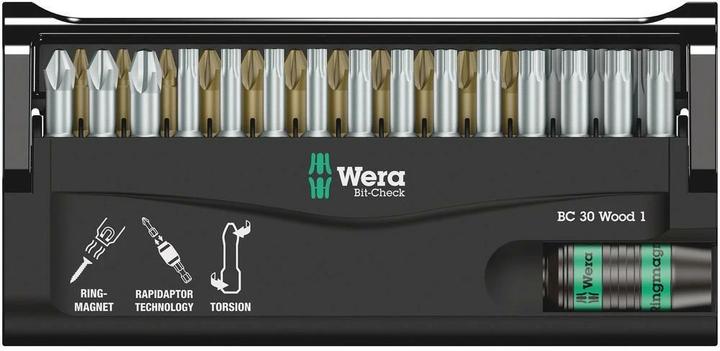 Produktbild Wera Bit-Check 30 Wood 1 (Kreuz Phillips PH)